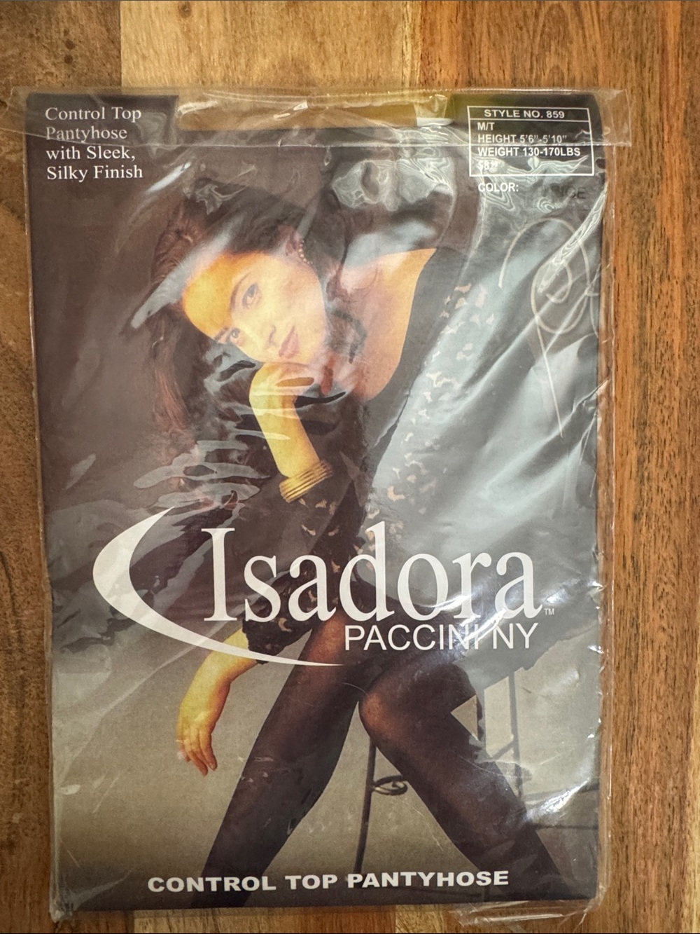 Isadora Paccini Control Top Pantyhose - Black
